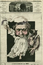 Eugène Rouher (1814-1884), francuski polityk, przywódca partii bonapartystów. Okładka „L