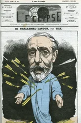 Paul-Armand Challemel-Lacour (1827-1896), polityk, dyplomata i historyk filozofii francuskiej. Okładka w „” L