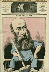 Portret Henri Louisa Tolaina (1828-1897), francuskiego grawera i polityka. Okładka w „” L
