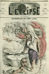 Rosół dnia, ilustracja do „mięsa”, ekstrakt z mięsa. Okładka w „” L