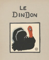 Dziecięca ilustracja indyka "Le Dindon