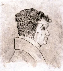 Andre Marie Ampere, autoportret ok. 1805-1810 (rysunek)