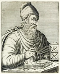 Archimedes z Syrakuz z „True Portraits” André Thévet, opublikowanego w 1594 roku