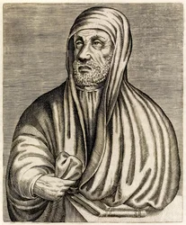 Awicenna lub Ibn Sina: perski erudyta, z Prawdziwych portretów André Théveta opublikowanych w 1584 roku