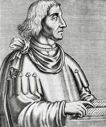 Portret Philippesa de Commines (ok. 1445-ok. 1512), historyka i dyplomaty, rycina z „Prawdziwych portretów i żywotów wybitnych ludzi”