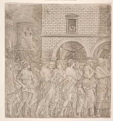 Triumfy Cezara: Senatorowie, ok. 1495 r. (rycina)
