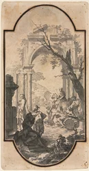 Łuk triumfalny i figury