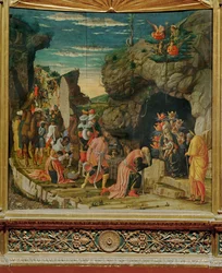 Epifania, środkowa część tryptyku (tempera na drewnie)