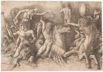 Bitwa bogów morza, lewa połowa