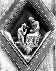 Święcenia kapłańskie, relief z dzwonnicy, 1337-41
