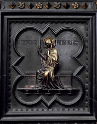 Pokora, panel D drzwi południowych baptysterium San Giovanni, 1336 (brąz)