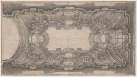 Iluzjonistyczna architektura sklepienia kościoła Sant