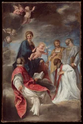 Madonna z Dzieciątkiem ze świętymi Ignacym Loyolą, Franciszkiem Ksawerym, Kosmą i Damianem