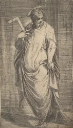 Św. Jakub Mniejszy od Chrystusa i Apostołów, ca. 1548-50.