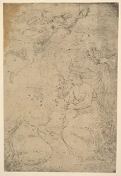 Mistyczne zaślubiny św. Katarzyny, ca. 1550.