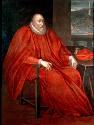 Portret Simone Spinoli (1522-1569, Doge of Gens między 1567 a 1569) Obraz Andrea Semino (1526-1594) 1568-1569 Nd. 128x170 cm Kolekcja prywatna