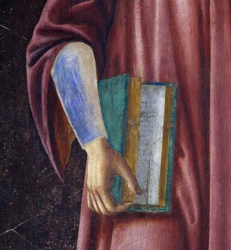 Dante Alighieri (detal) z cyklu słynnych mężczyzn i kobiet Villa Carducci, ok. 1450 (fresk ułożony na płótnie)