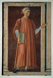 Dante Alighieri, poeta, namalowany (obraz na płótnie)