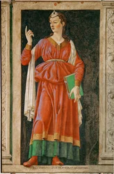 Sybilla z Cumae, ok. 1450 r. ze słynnej serii kobiet i mężczyzn namalowanej dla Villa Carducci w Legnaia (obraz na płótnie)