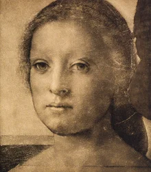 Głowa młodej kobiety, rys. Andrea del Sarto. Gabinet Rysunków i Grafiki, Galeria Uffizi, Florencja