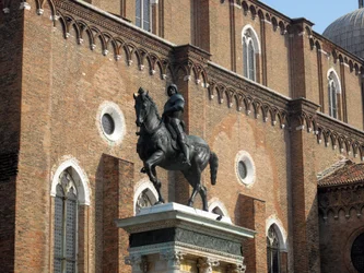 Pomnik konny Condottiere Colleoni autorstwa Andrea del Verrocchio