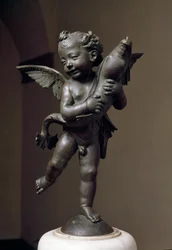 Miłość z delfinem Rzeźba z brązu autorstwa Verrocchio