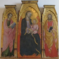 madonna z dzieciątkiem między świętymi