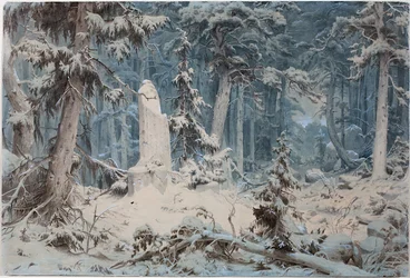 Ośnieżony las, 1835
