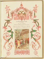 Program do opery Życie za cara M. Glinki, 1896.