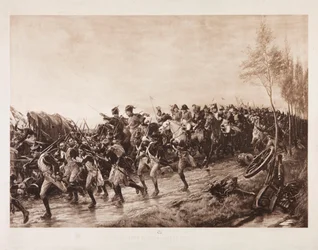 After Waterloo: Every Man for Yourself, 1890 (fotograwiura w sepii)