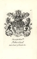 Herb i herb prawego czcigodnego Johna Cecila, 6. hrabia Exeter
