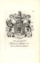 Herb i herb prawego szanownego Thomasa Fane, 8. hrabia Westmoreland