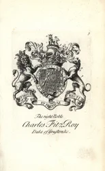 Herb i herb prawego szlachcica Karola FitzRoya, 2. księcia Grafton