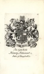 Herb i herb prawego szlachcica Henryka Somerseta, 2. księcia Beaufort