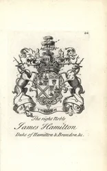 Herb i herb prawego szlachcica Jamesa Hamiltona, 5. księcia Hamiltona i Brandona