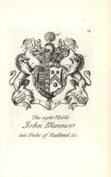 Herb i herb prawego szlachcica Jana Mannersa, 2. księcia Rutland
