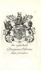 Herb i herb prawego szlachcica Peregrine Osborne, 2. księcia Leeds