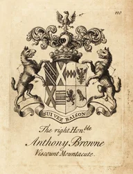 Herb Prawego Honoru Anthony Browne, wicehrabia Mountacute lub wicehrabia Montagu