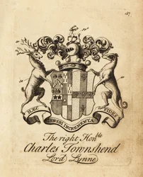 Herb Prawego Honoru Charles Townshend, Lord Lynne, 3. wicehrabia Townshend
