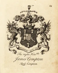 Herb szanowanego Jamesa Comptona, Lorda Comptona, 5. hrabiego Northampton