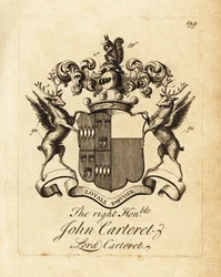 Herb Prawego Honoru John Carteret, Lord Carteret, 2. hrabia Granville, 7. seigneur of Sark