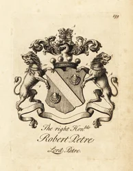 Herb szanownego Roberta Petre, Lord Petre, 8. baron Petre