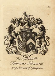 Herb Honorowego Thomasa Howarda, 2. hrabia Effingham, Lord Howard of Effingham