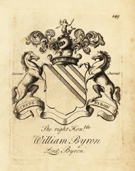 Herb Wielmożnego Williama Byrona, Lorda Byrona, 4. Barona Byrona (1670-1736)