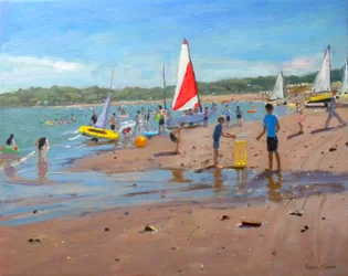 Krykiet i czerwono-biały żagiel, Abersoch, 2011