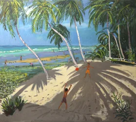 Palmy, plaża Clovelly, Barbados, 2013,