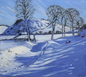 Jazda na sankach, Derbyshire Peak District, 2012