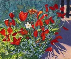 Tulipany przy bramie, 2017,