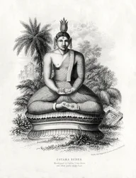 Korona Budda, czczony na Cejlonie, Syjam, Chiny, XIX w.