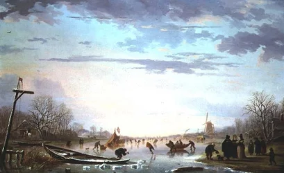 Holenderska scena nad kanałem